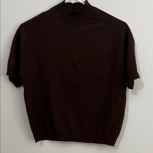 Banana Republic Women's Dark Brown Turtleneck Sweater